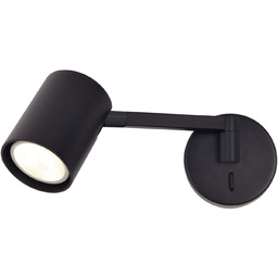 Kinkiet Snow z wysięgnikiem 1xGU10 czarny LP-731/1WL BK