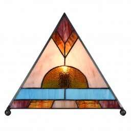 Stołowa Lampa Tiffany Trójkąt Clayre & Eef