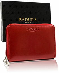 BADURA portfel damski skórzany na zamek 99504