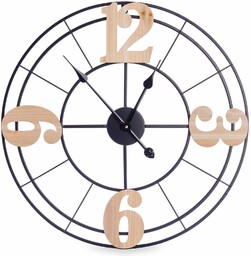 Giftdecor Zegar na ścianę loft z minimalistyczną tarczą,