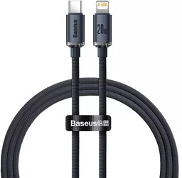 Kabel USB-C do Lightning Baseus Crystal, 20W, PD,