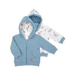 Niemowlęca kurtka dwustronna niebieska Nicol