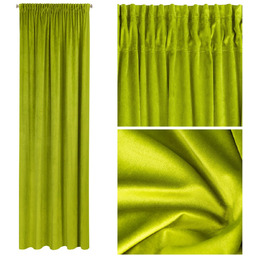 Zasłona Pierre Cardini Taśma 140 x 300 Oliwkowy