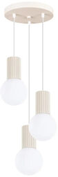 Sollux Wisząca lampa potrójna HALO SL.1720 ryflowana nad