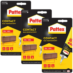 3x Klej kontaktowy Pattex Contact Żel 58ml