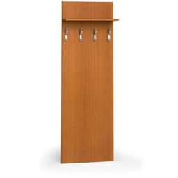 Garderoba z wieszakami PRIMO WOOD, 4 haczyki, półka,