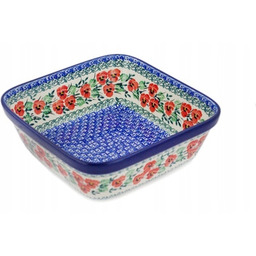 Miska kwadratowa Ceramika Artystyczna Bolesławiec