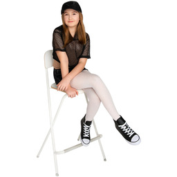 Rajstopy dziewczęce z brokatem białe 40 DEN Noviti