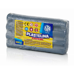 Plastelina metaliczna Astra 500g srebrna