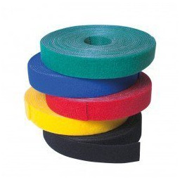 LogiLink Organizator kabli, rolka dł.4m, rzep, czarny