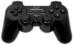 Esperanza Gamepad EG102 (PC, PS3; kolor czarny)