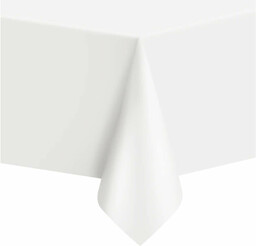 Obrus foliowy biały - 137 x 274 cm