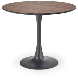 Stół olmo orzech / czarny (fi 90 cm)