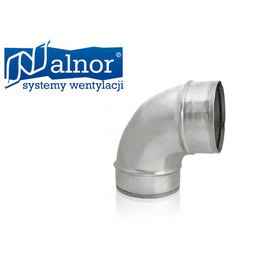 Kolano wentylacyjne tłoczone SPIRO krótkie 90 160mm (BPK-160-90)