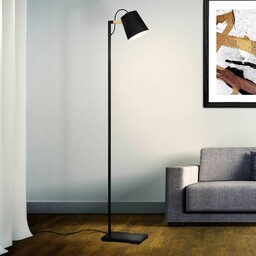 EGLO Lampa stojąca Lacey, czarny, salon / jadalnia,