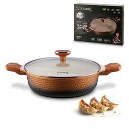 Patelnia Głęboka Krótkie Uchwyty Indukcja Starke Pro Texture