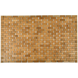 GOCKOWIAK Mata łazienkowa Alba Prostokątny Jasnobrązowy