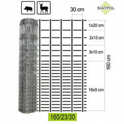 Siatka Autostradowa Leśna L 160/23/30 skoble 50m