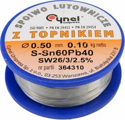 Toya Spoiwo lutownicze sn60pb40 0,5/100 Cynel 76800