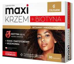 MAXI KRZEM + BIOTYNA, 30 kaps.