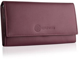 Portfel damski BETLEWSKI różowy BPD-SS-13