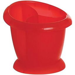 Excèlsa Rainbow czerwony ociekacz na sztućce, 14 cm