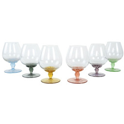 Pakamera Komplet kieliszków do koniaku, włoski design, lata