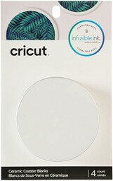 Cricut 2006582 Infusible Ink okrągła podkładka pusta, biała,
