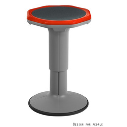 Taboret mogoo czerwono-szary balansujący unique