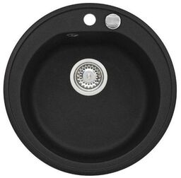 Alveus Niagara 10 1121191 Granitowy Czarny Zlewozmywak okrągły