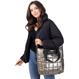 Alessio TOREBKA Damska PIKOWANA TORBA KLASYCZNA Shopper QUILTED