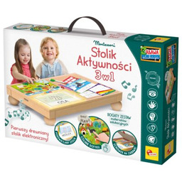 LISCIANI Stolik edukacyjny Montessori 3w1 304-PL107407