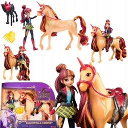 Zestaw Lalka Valentina Akademia Jednorożców Figurka Konik Unicorn