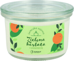 Świeczka sojowa Zielona herbata z pomarańczą 150ml