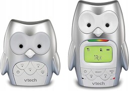 Vtech Hibou Family Niania Elektroniczna Sowa Szara Lampka