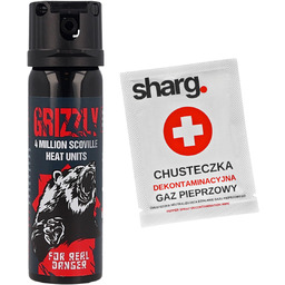 Gaz pieprzowy Sharg Grizzly Gel 4mln SHU, 26.4%