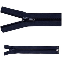 Zamek błyskawiczny #5 Rozdzielczy 25cm Granat 5szt
