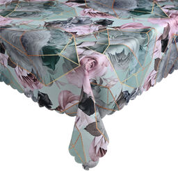 Obrus plamoodporny wymiar 150x300 cm Drukowany Nowoczesny Gruby