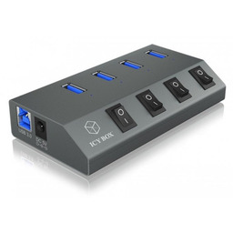 IcyBox IB-HUB1405C 4 portowy Hub USB 3.0