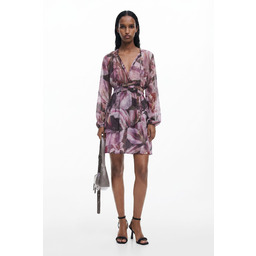 Desigual Zwiewna sukienka w orchidee