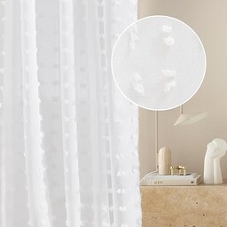 ROOM99 Casablanca firanka z taśmą marszczącą, 140 x