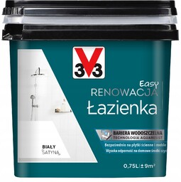Farba Renowacyjna Do Płytek 750ML V33 Biała