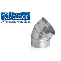 Kolano wentylacyjne segmentowe krótkie SPIRO 45 315mm (BSK-315-45)