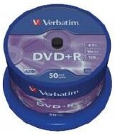 Verbatim DVD+R 4,7 GB x16 50 szt. matt
