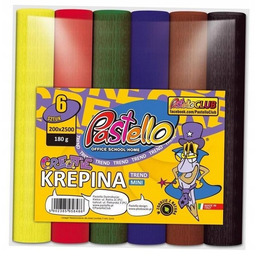 Krepina mini 20x250cm 180g 6 kolorów