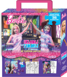 Barbie Układaj i koloruj! W rytmie serca Kolorowanka
