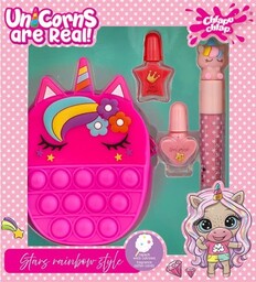 CHLAPU CHLAP Unicorns Zestaw dziecięcy z torebką, lakierami