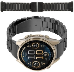 Bizon ze stali nierdzewnej Aura QuickFit 20mm Czarny