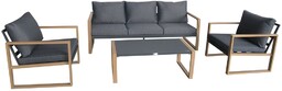 Komplet aluminiowych mebli ogrodowych Belluno Garden Point antracyt