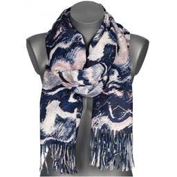 Szalik damski szal ze ZŁOTYM WZORKIEM na prezent